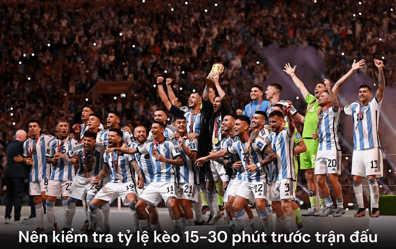 Nên kiểm tra tỷ lệ kèo trước trận đấu để nắm biến động